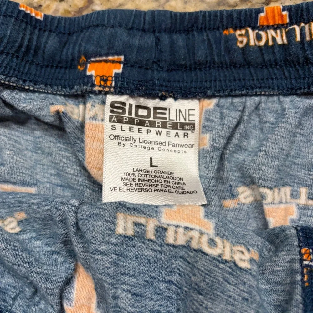 Sideline Apparel University of Illinois Fighting Illini Pajama Pants Mens Large